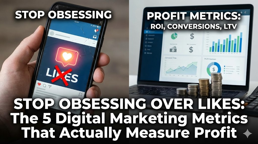 Stop Obsessing Over Likes: The 5 Digital Marketing Metrics That Actually Measure Profit